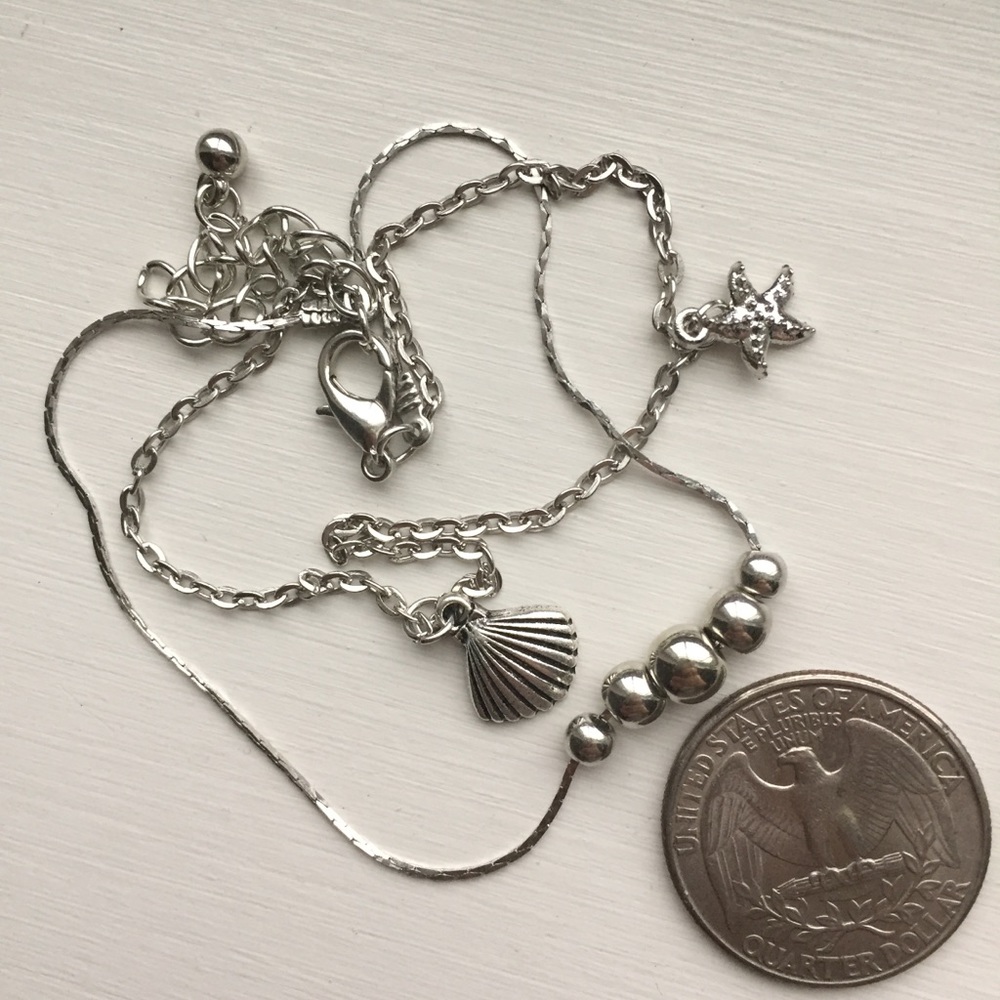 ⚜️[𝟯/$𝟭𝟴]⚜️4 Layered Silver Ankle Bracelet NEW - Picture 7 of 8
